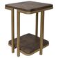 Fallridge Onix Chairside Table in Cocoa Brown and Gold, , large