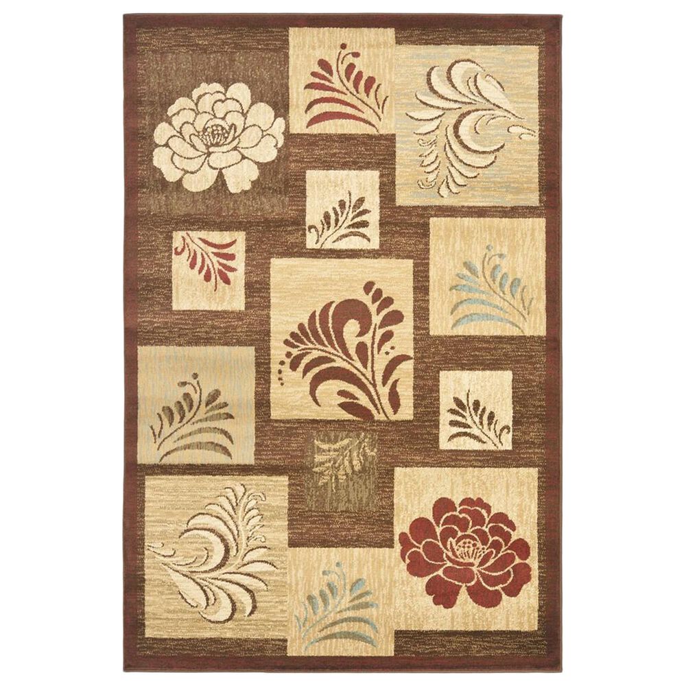 Safavieh Lyndhurst LNH554 3"3" x 5"3" Brown and Multicolor Area Rug, , large
