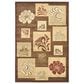 Safavieh Lyndhurst LNH554 3"3" x 5"3" Brown and Multicolor Area Rug, , large