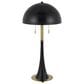 Cal Lighting Orbit Noir Desk Lamp in Dark Bronze and Antique Brass, , large