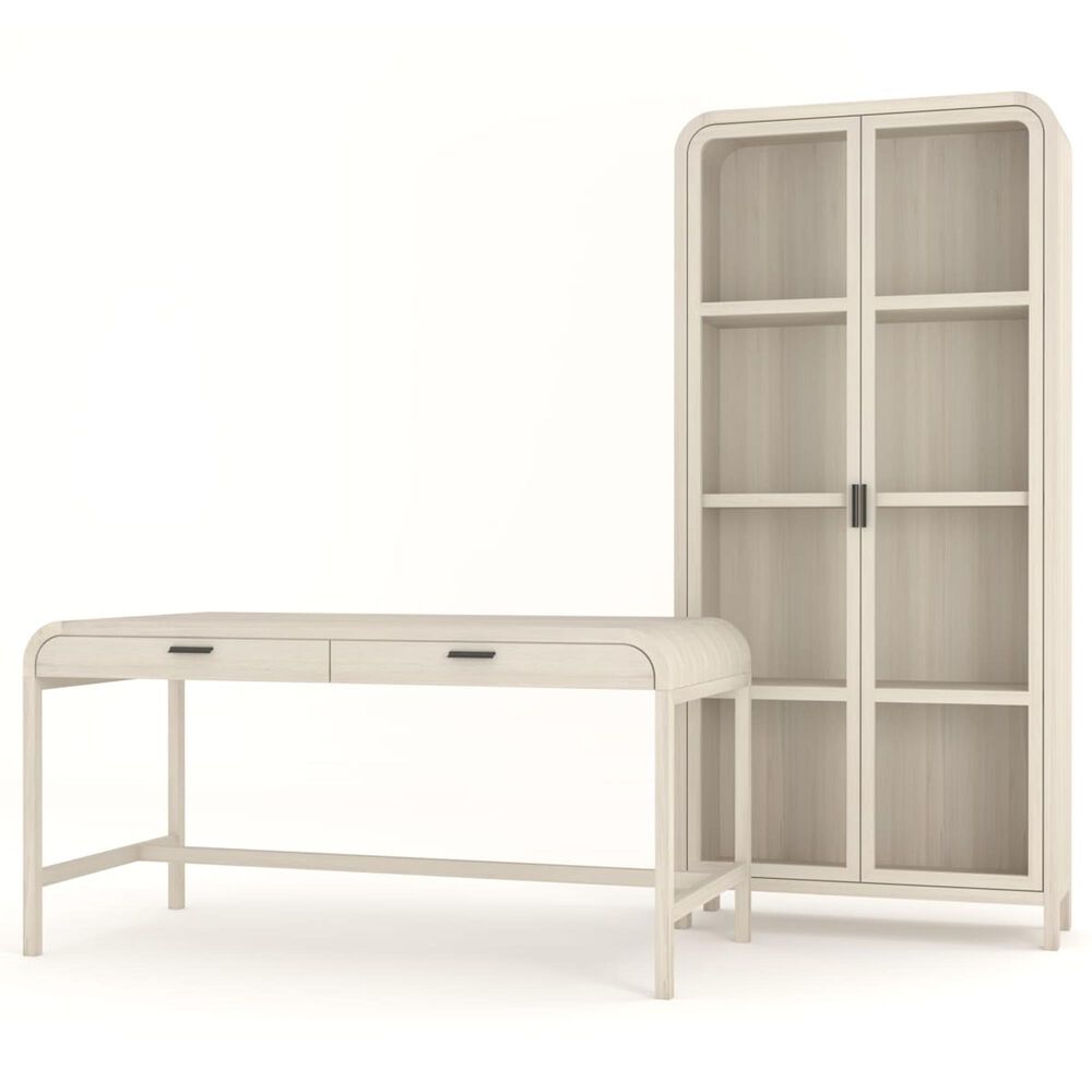 Urban Home Drake 2-Drawer Writing Desk in Sugar, , large