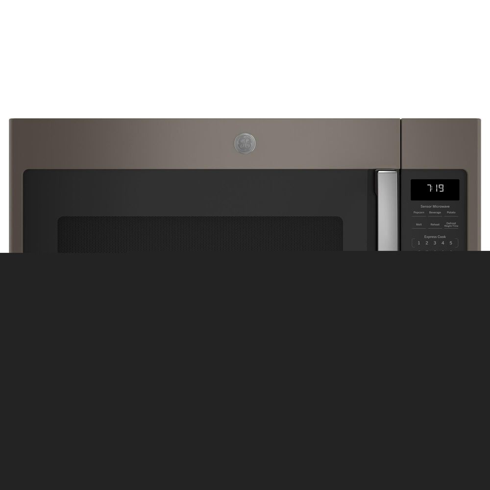 GE Appliances 2-Piece Kitchen Package with 5.3 Cu. Ft. Free-Standing Gas Range and 1.9 Cu. Ft. Over-The-Range Microwave in Fingerprint Resistant Slate and Black, , large