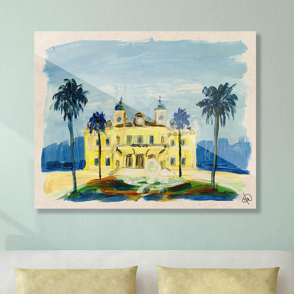 Kathy Ireland Home "Monte Carlo Casino" 20" x 30" Acrylic Wall Art Print, , large