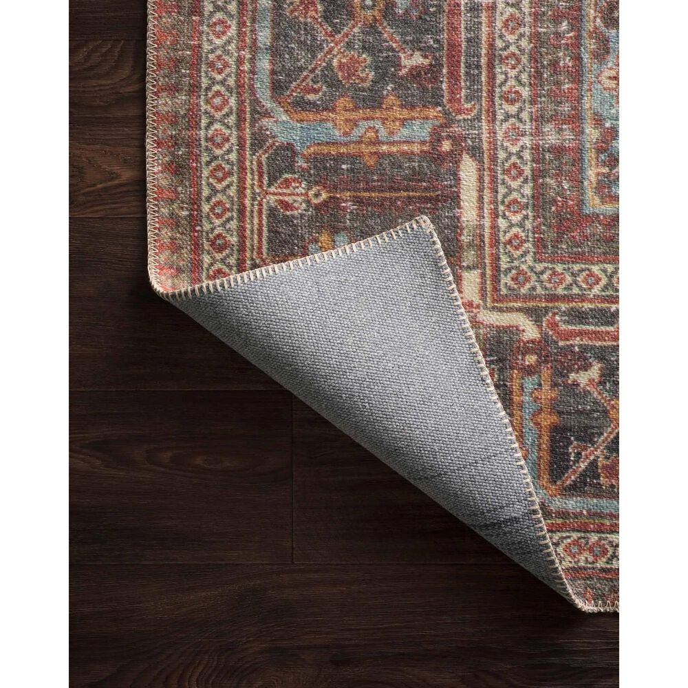 Loloi Loren LQ-13 2&#39;3&quot; x 3&#39;9&quot; Brick and Midnight Scatter Rug, , large