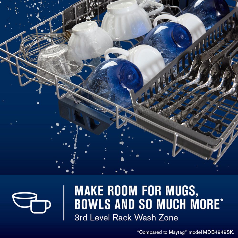 Maytag 24&quot; Built-In Pocket Handle Dishwasher in Fingerprint Resistant Stainless Steel, , large