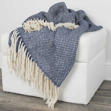 Rizzy Home 50" x 60" Throw in Navy, , large