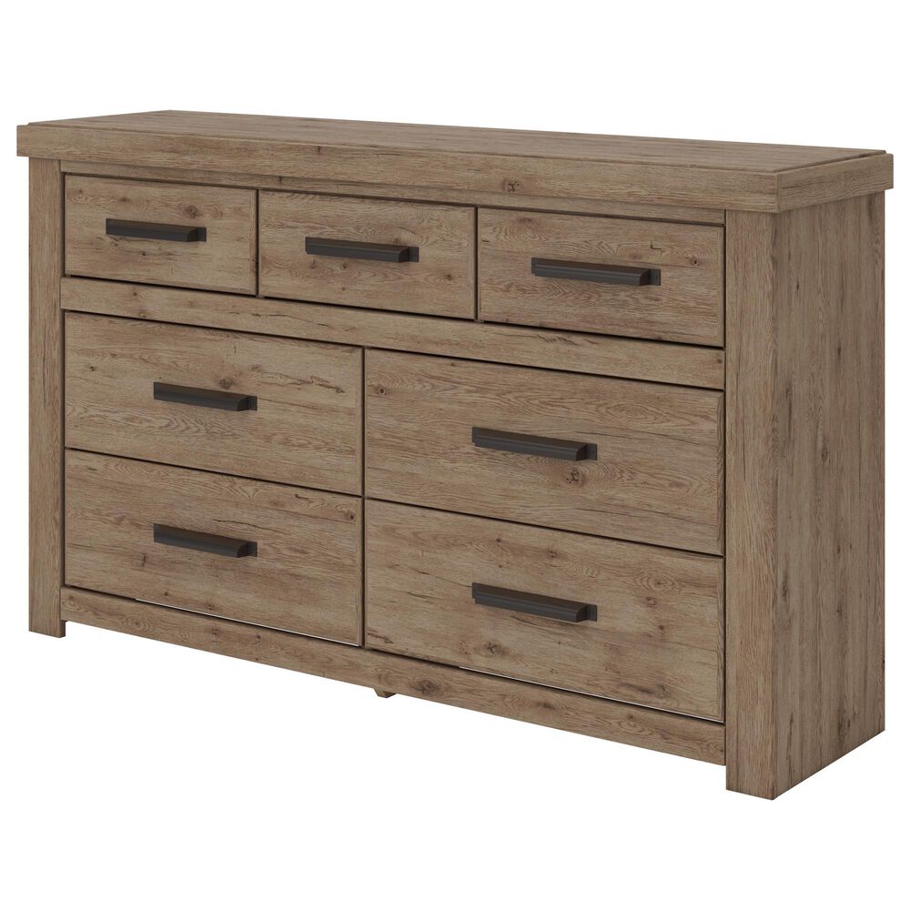 Ashley KING PANEL STORAGE BED WITH DRESSER AND NIGHTSTAND, , large