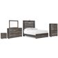 Ashley Drystan 5 Piece Full Panel Bed Set in Rustic Brown, , large
