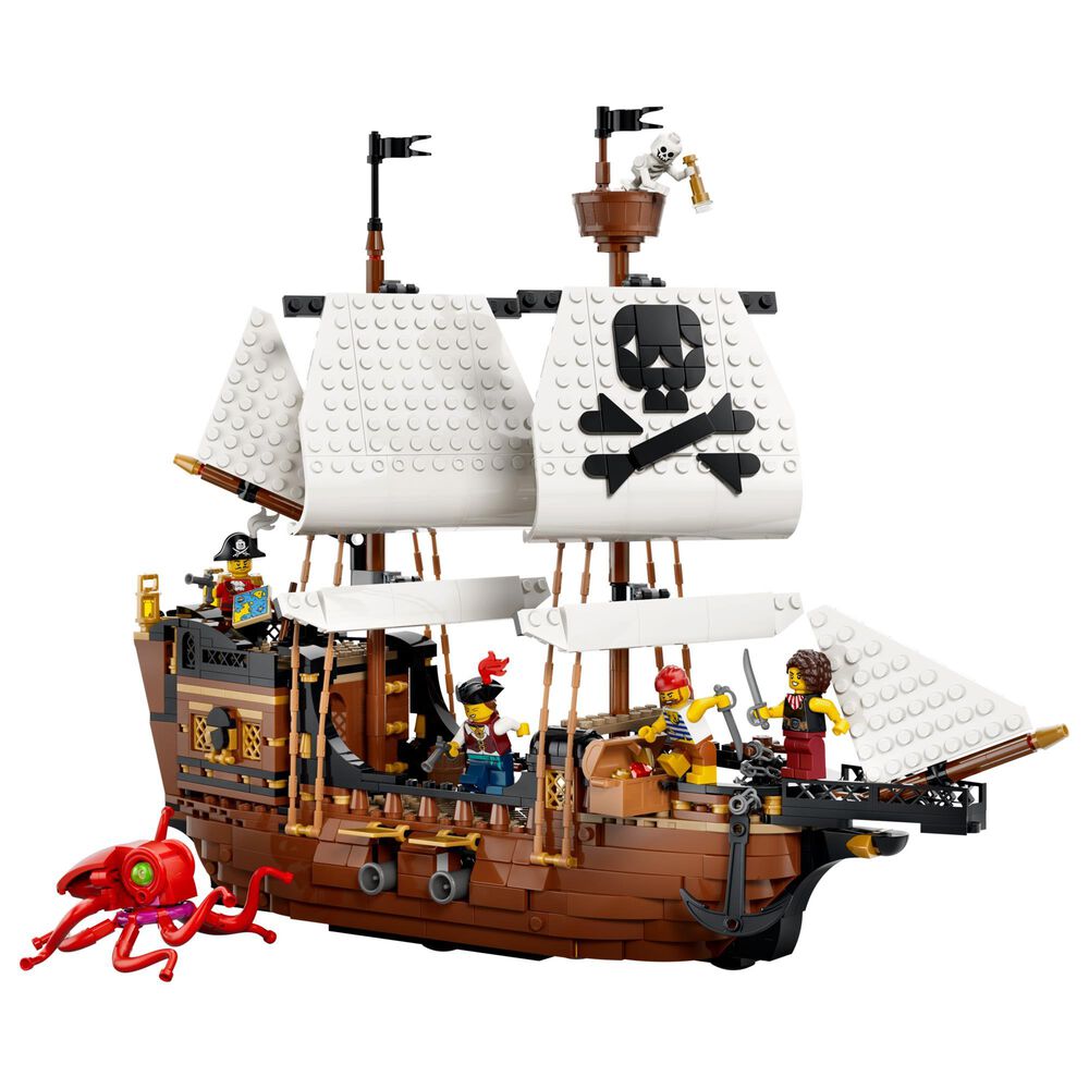 LEGO Creator Iconic Pirate Ship Building Set, , large