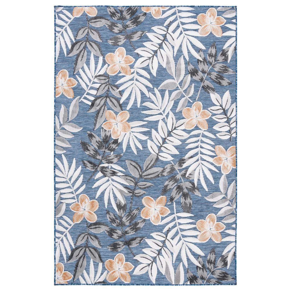 Safavieh Cabana CBN405M 4" x 6" Blue and Grey Indoor/Outdoor Area Performance Rug, , large