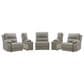 Ashley Narwhal Place 5-Piece Power Reclining Symmetrical Sectional with Powered Armless Chair in Pebble, , large
