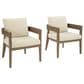 Ashley Serene Bay Patio Dining Arm Chair in White (Set of 2), , large
