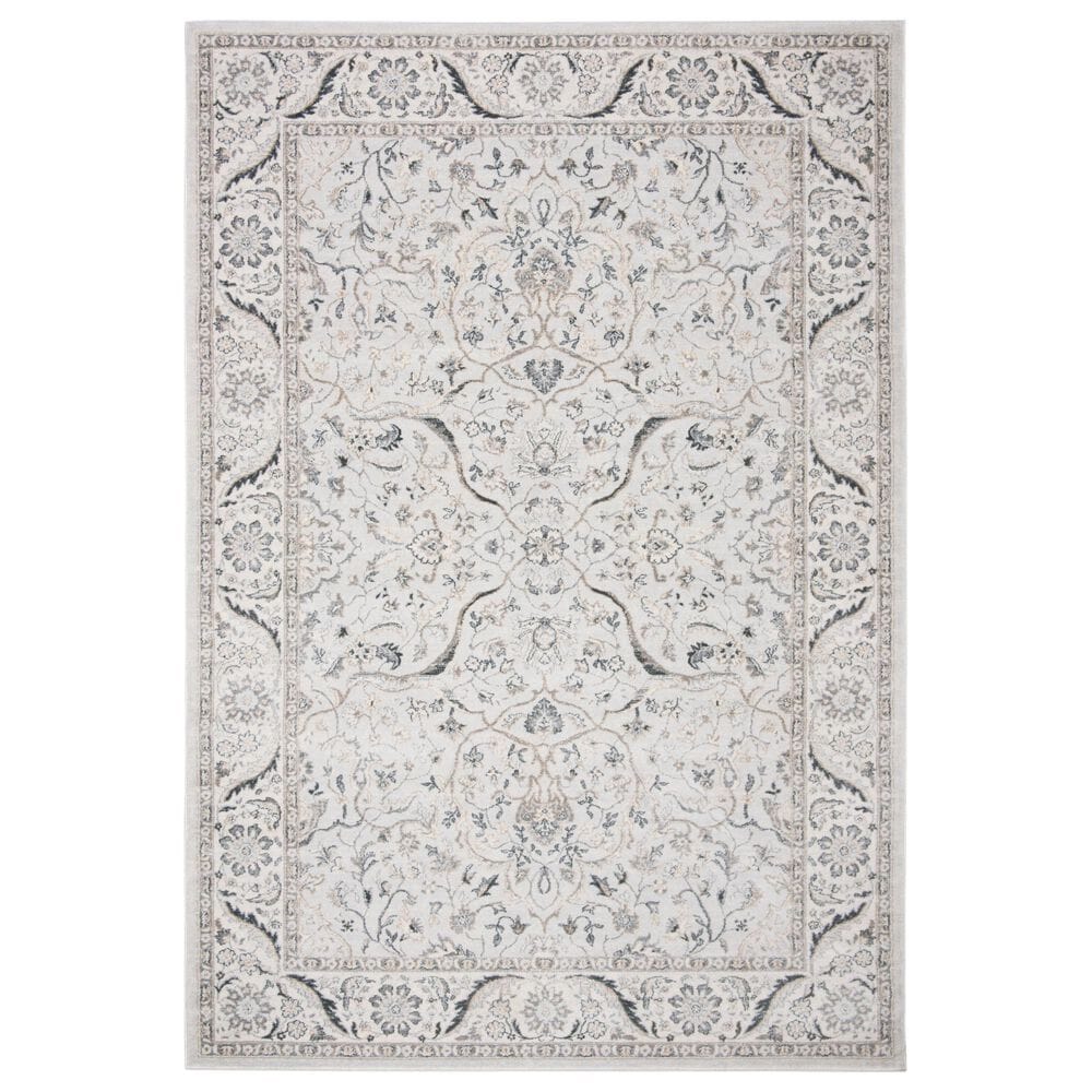 Safavieh Isabella 5"3" x 7"6" Light Grey and Cream Area Rug, , large