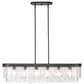 Golden Lighting Ciara 6-Light Linear Pendant in Matte Black, , large