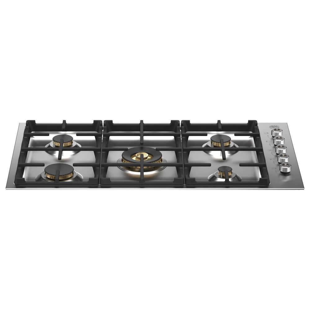 Bertazzoni 36" Professional Gas Cooktop with 5 Brass Burners in Stainless Steel, , large