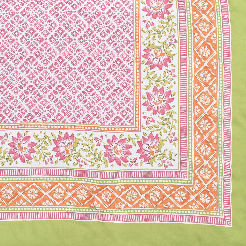 J. Queen New York Shiloh 3-Piece Full/Queen Comforter Set in Pink, Green and Orange, , large
