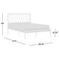 Richlands Furniture Naomi Full Platform Bed in White, , large