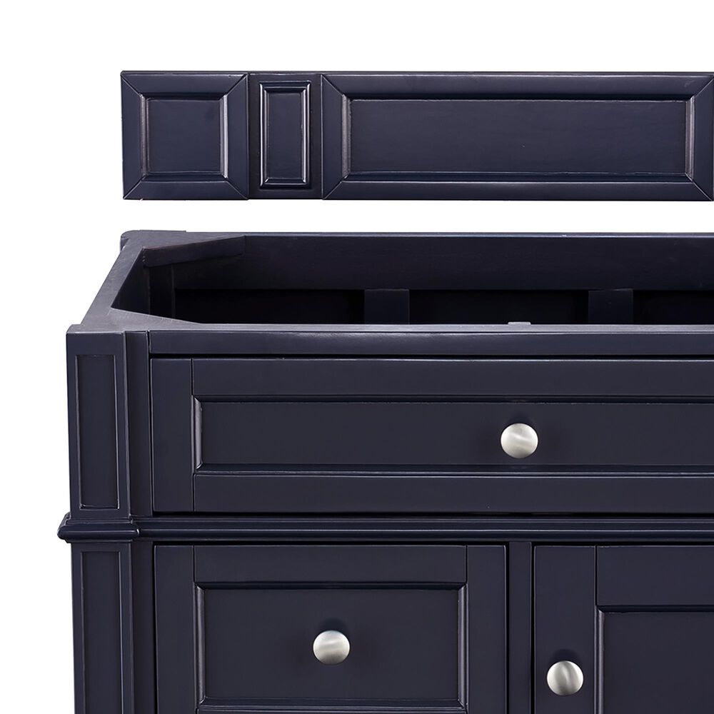 James Martin Vanities Brittany 30&quot; Single Bathroom Vanity in Victory Blue with 3 cm Ethereal Noctis Top and Rectangle Sink, , large