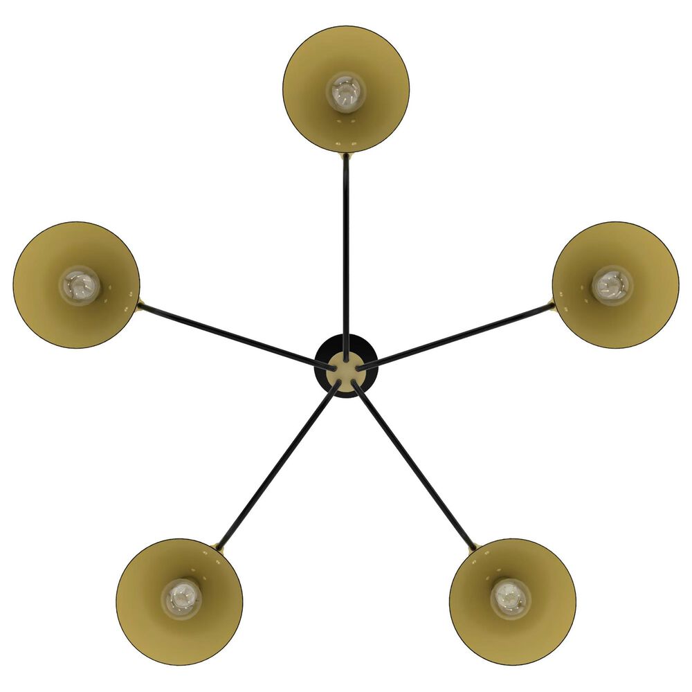 Hunter Grove Isle 5-Light Chandelier in Matte Black, , large