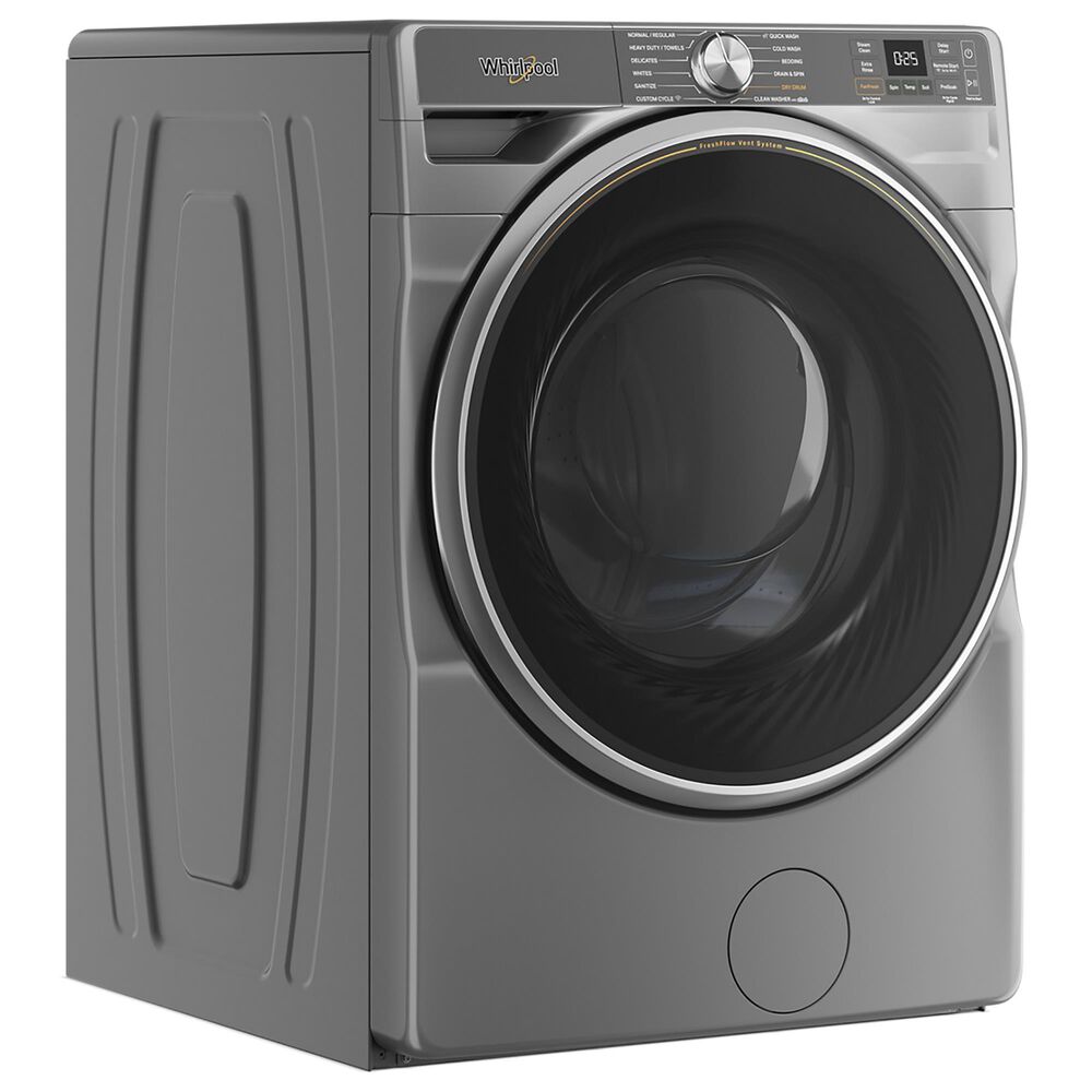 Whirlpool 5.0 cu. ft. Smart Front Load Washer with FreshFlow Vent System in Radiant Silver, , large