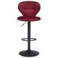 Zuo Modern Salem Bar Stool in Red and Black, , large