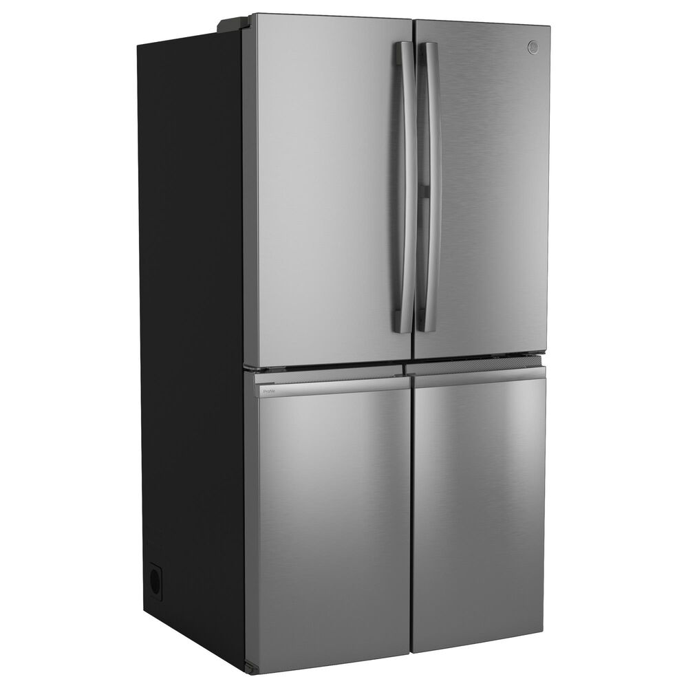 GE Profile 28.3 Cu. Ft. Quad-Door Refrigerator with Dual-Dispense AutoFill Pitcher in Fingerprint Resistant Stainless, , large
