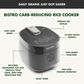 Green Pan Bistro 8-Cup Carb-Reducing Rice Cooker in Graphite, , large