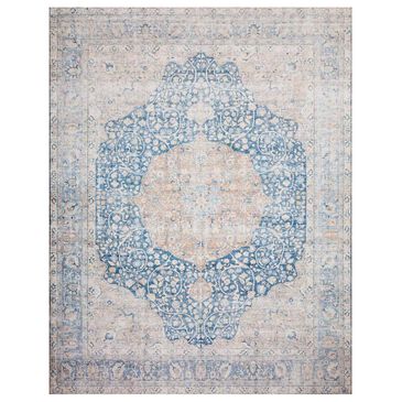 Loloi II Layla LAY-07 5" x 7"6" Blue and Tangerine Area Rug, , large