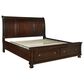 Ashley Porter King Sleigh Storage Bed in Rustic Brown, , large