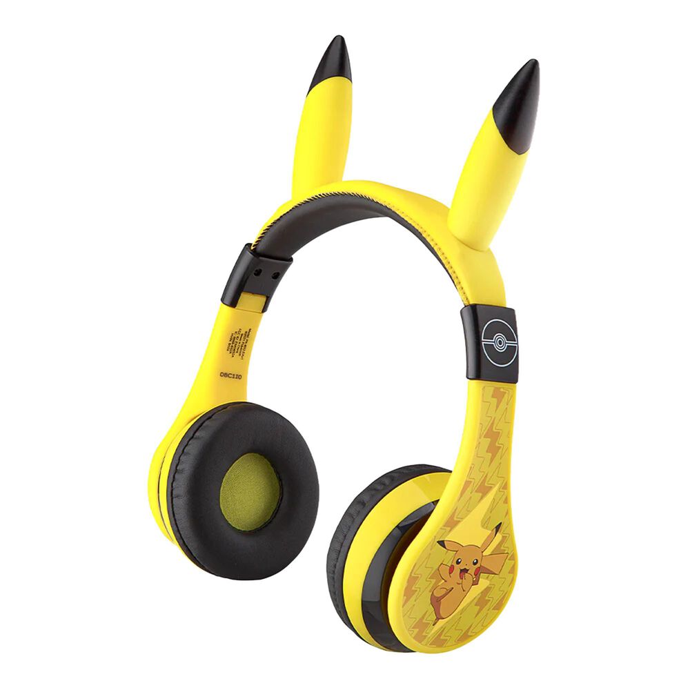 KIDdesigns Pokemon Pikachu Bluetooth Headphones in Yellow, , large