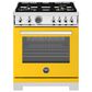 Bertazzoni Professional 4.7 Cu.Ft. Gas Range in Giallo Glossy, , large