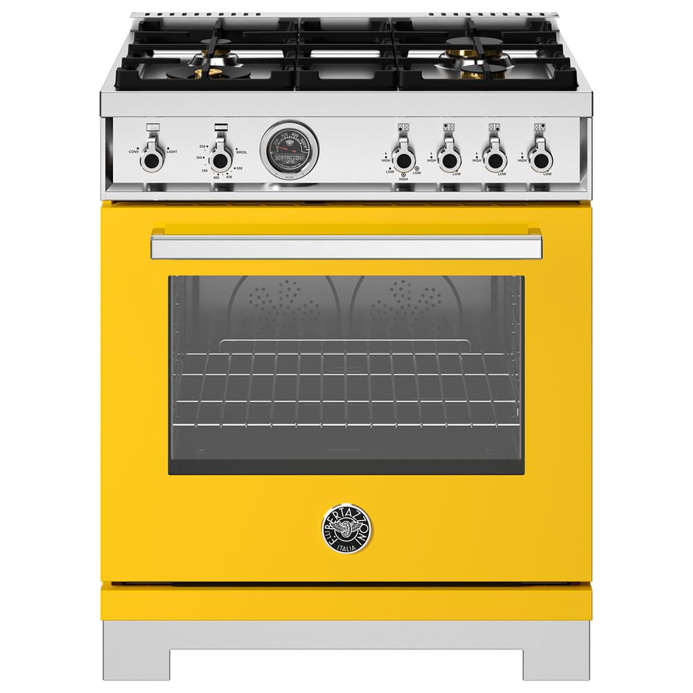 Bertazzoni Professional 4.7 Cu.Ft. Gas Range in Giallo Glossy, , large