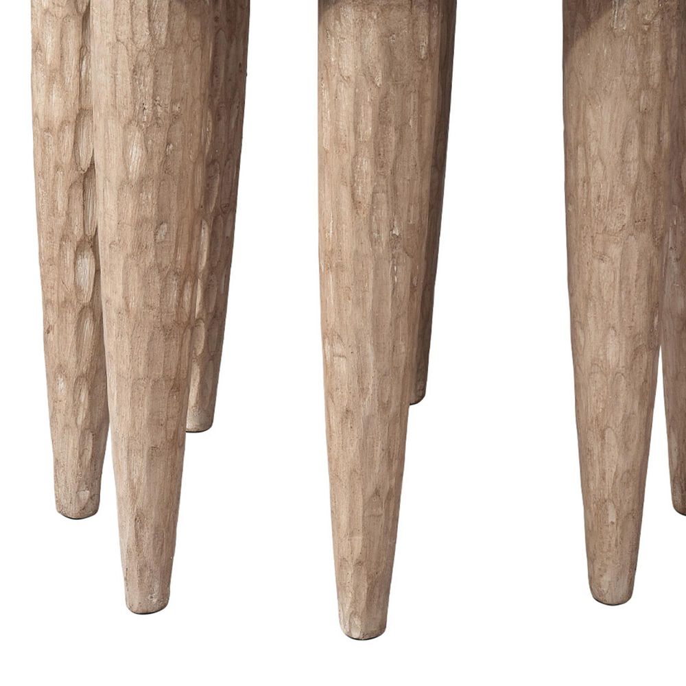 Splendor Living Jennings Mango Wood Side Table in Natural, , large