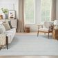 Nourison Interweave 6" x 9" Light Blue Area Rug, , large