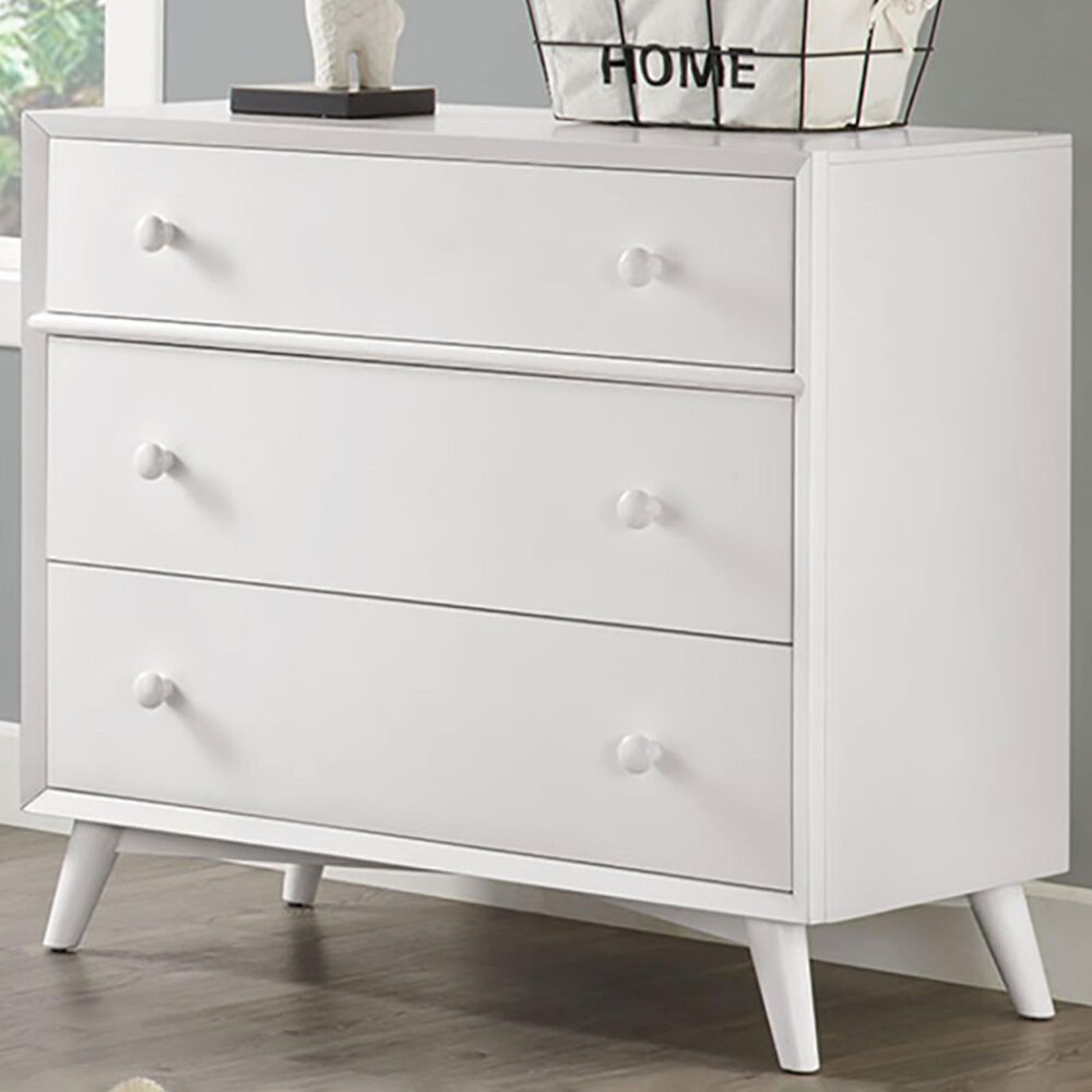 Oxford Baby Dawson 3Drawer Dresser in White NFM