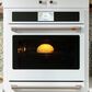 Cafe 2-Piece Kitchen Package with Matte White 30" Smart Built-In Convection Single Wall Oven and Stainless Steel 30" Gas Cooktop, , large