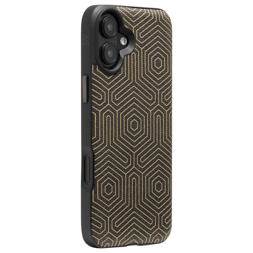 Zagg London Snap MagSafe Case for Apple iPhone 16 Plus in Black Hexagon, , large