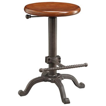 Carolina Chair and Table Justin Adjustable Stool in Chestnut/Industrial, , large