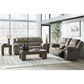 Ashley Laresview Manual Reclining Loveseat in Fossil, , large