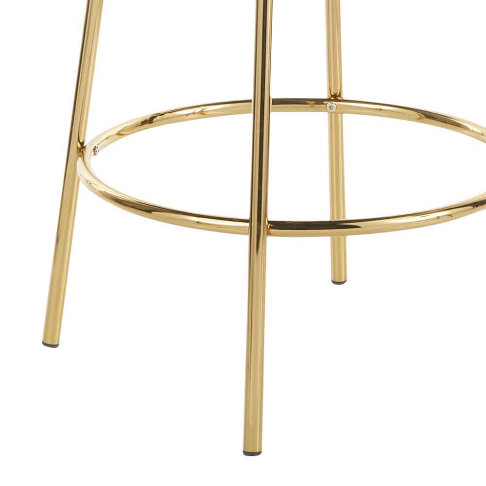 Lumisource Rhonda Counter Stool in Blue/Gold &#40;Set of 2&#41;, , large