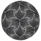 Safavieh Micro-Loop MLP174H 5" Round Charcoal and Ivory Area Rug, , large