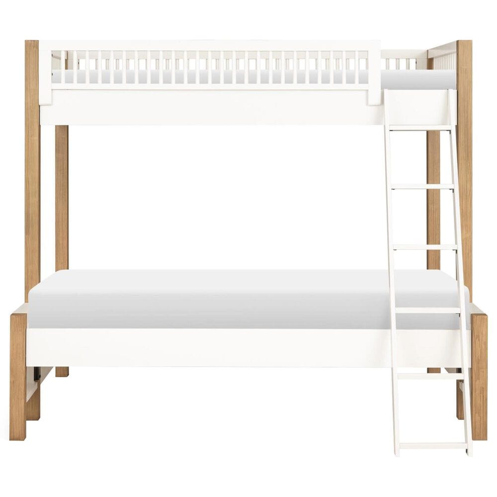St Claire Home Margot Twin over Full Bunk Bed in Desert Oak, , large