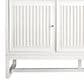 James Martin Vanities Athens 60" Double Bathroom Vanity in Glossy White with 3 cm Ethereal Noctis Quartz Top and Rectangular Sinks, , large