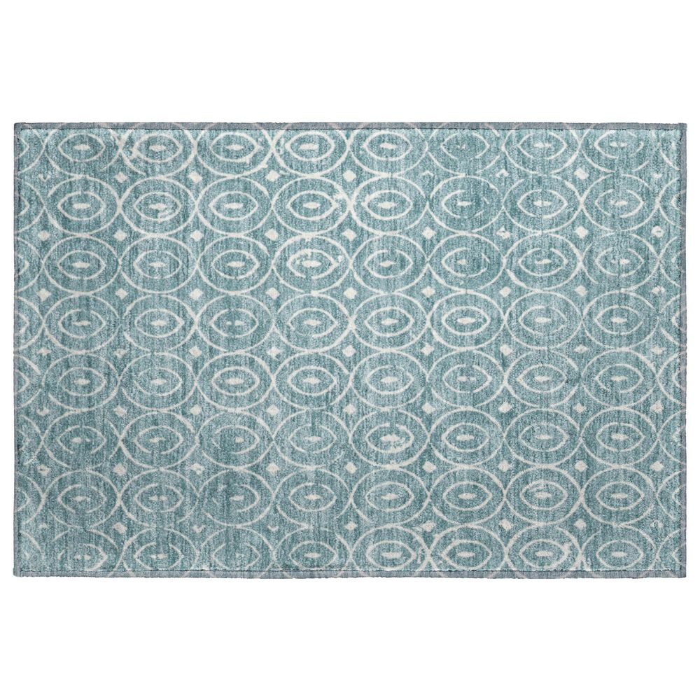 Dalyn Rug Company The Reserve TR12 Turquoise 2"6" x 3"10" Indoor/Outdoor Area Rug, , large