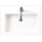 James Martin Brittania 24" Single Bathroom Vanity in Glossy White with White Glossy Resin Top, , large