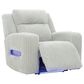 Ashley Forest Lake Power Recliner with Adjustable Headrest in Alloy Velvet, , large