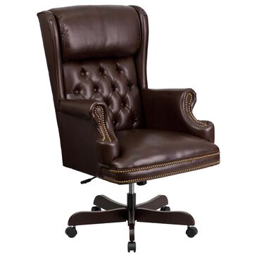 Flash Furniture Executive Swivel Chair in Brown, , large