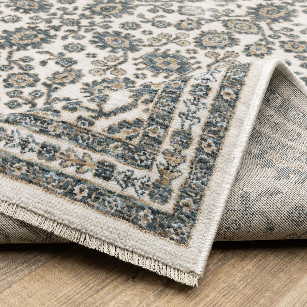Oriental Weavers Echo Ivory and Blue 2&#39;3&quot; x 7&#39;6&quot; Runner, , large