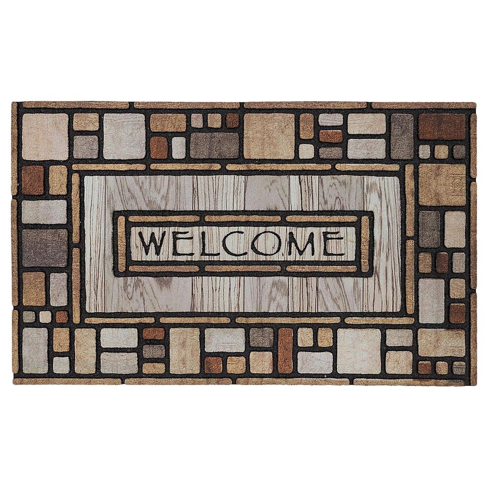 Karastan Doorscapes 45411"6" x 2"6" Multicolor Door Mat, , large