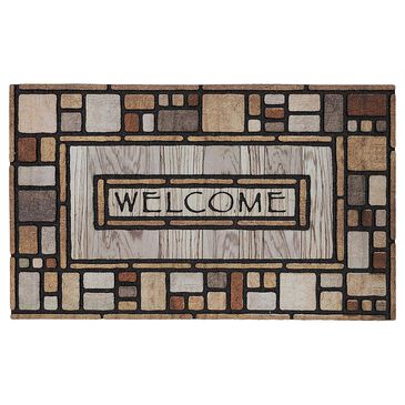 Karastan Doorscapes 45411"6" x 2"6" Multicolor Door Mat, , large